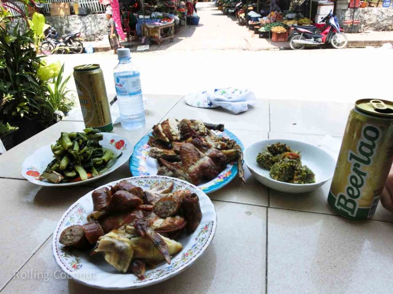 Food Beer Lao Luand Prabang Laos Rolling Coconut Ooaworld Photo Ooaworld