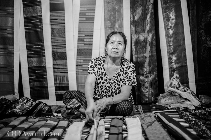 Portrait Woman Luang Prabang Laos Night Market Photo Ooaworld