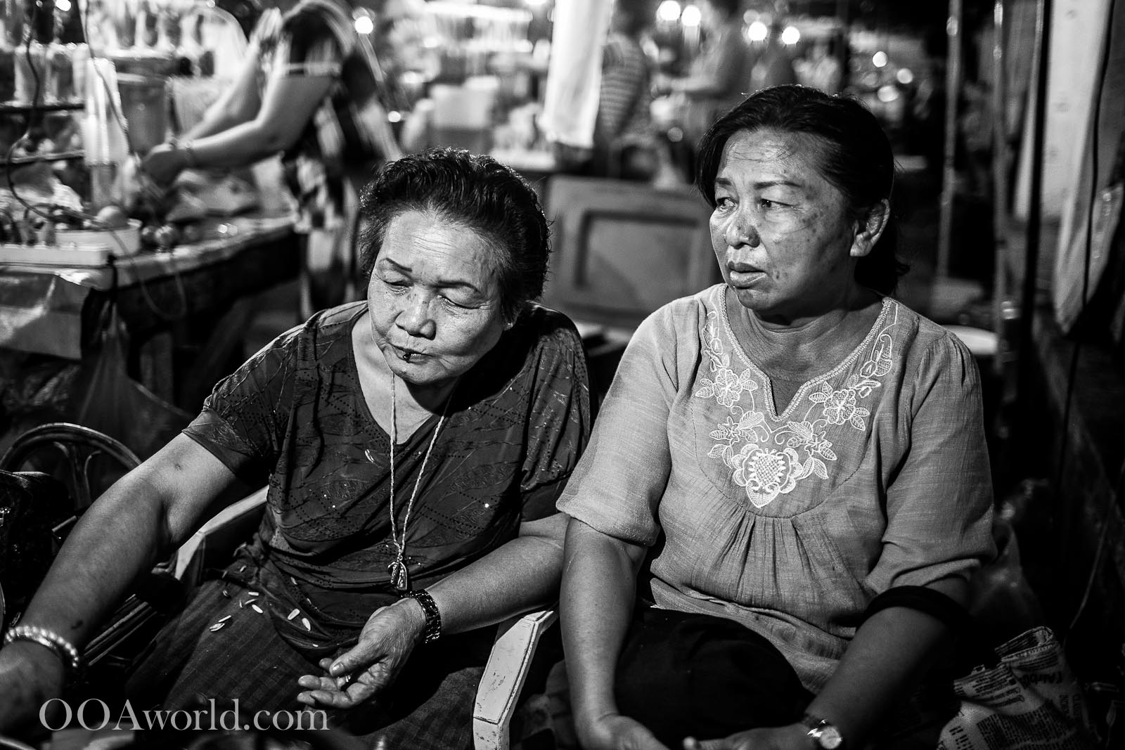 Women Luang Prabang Night Food Market Photo Ooaworld