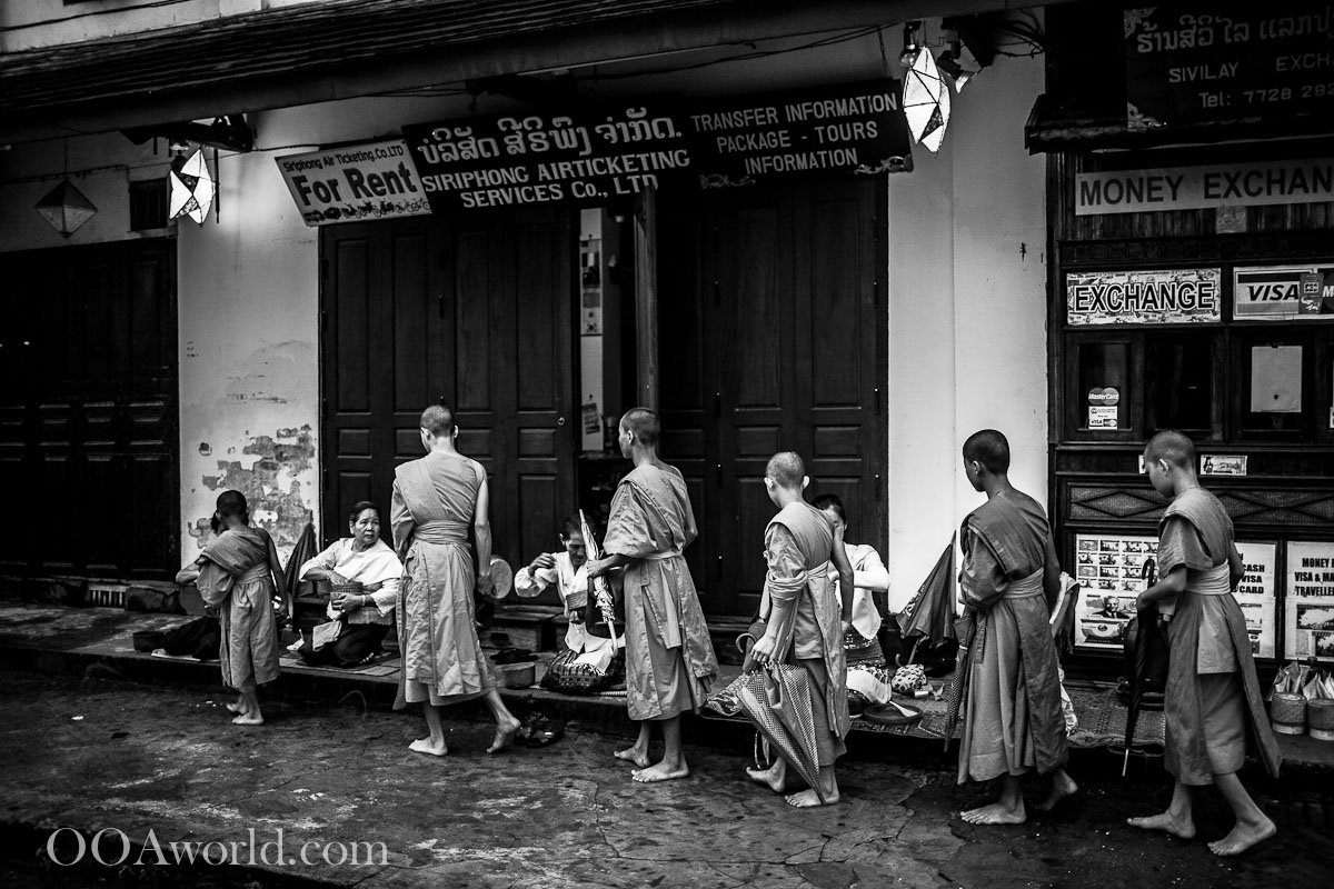 Luang Prabang Alms Giving Ceremony Photo Ooaworld