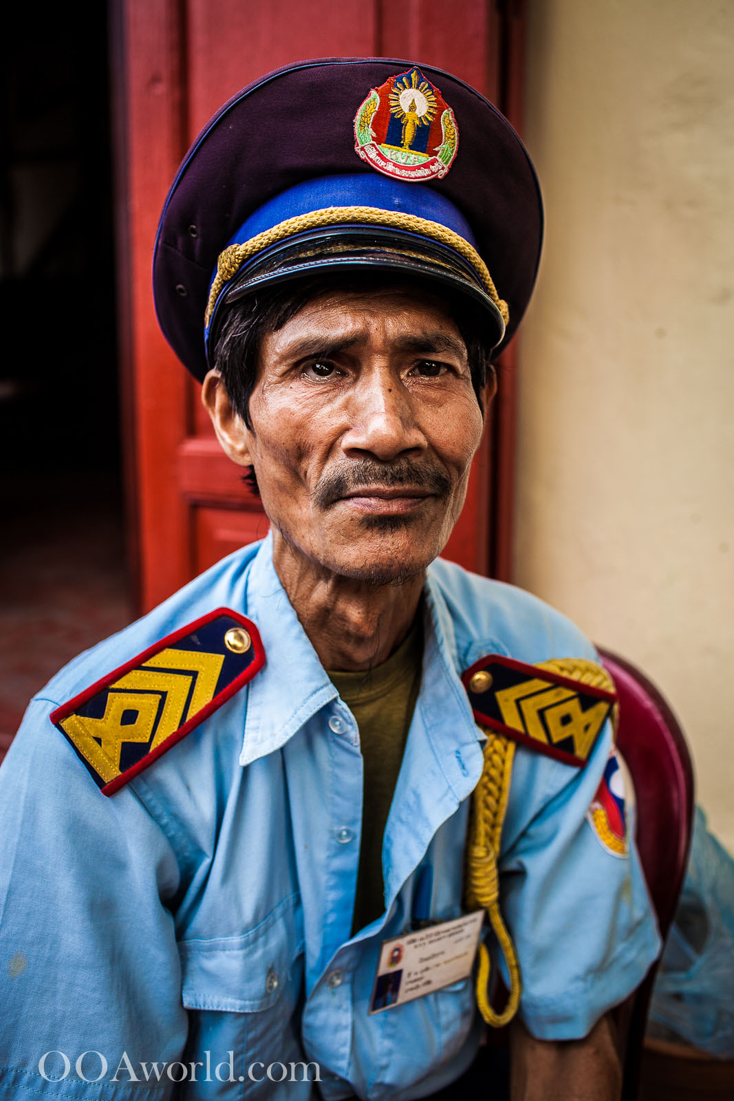 Luang Prabang Photo Portrait Police Laos Photo Ooaworld