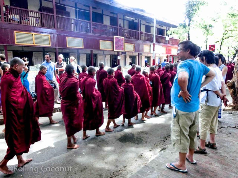 Tourists Maha Aung Mye Bon Zan Monastery Mandalay Myanmar Photo Ooaworld