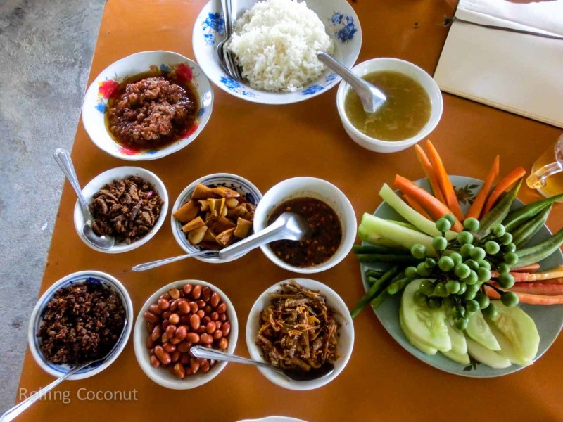 Lunch Food Inle Lake Myanmar ooaworld Rolling Coconut Photo Ooaworld