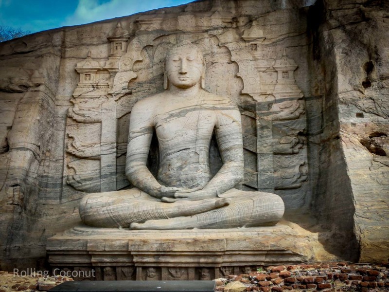 Polonnaruwa Sri Lanka Itinerary Ruins Buddha Statue Photo Ooaworld Rolling Coconut