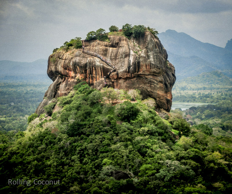 Sunrise view to Sigiriya rock - Lion Rock - from 