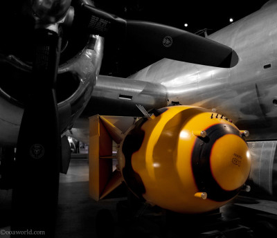 First A-bomb, seen at Dayton's USAAF museum
