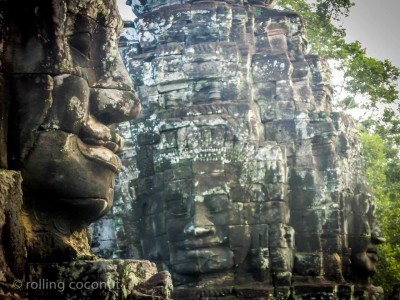 Faces bayon Angkor Wat Cambodia