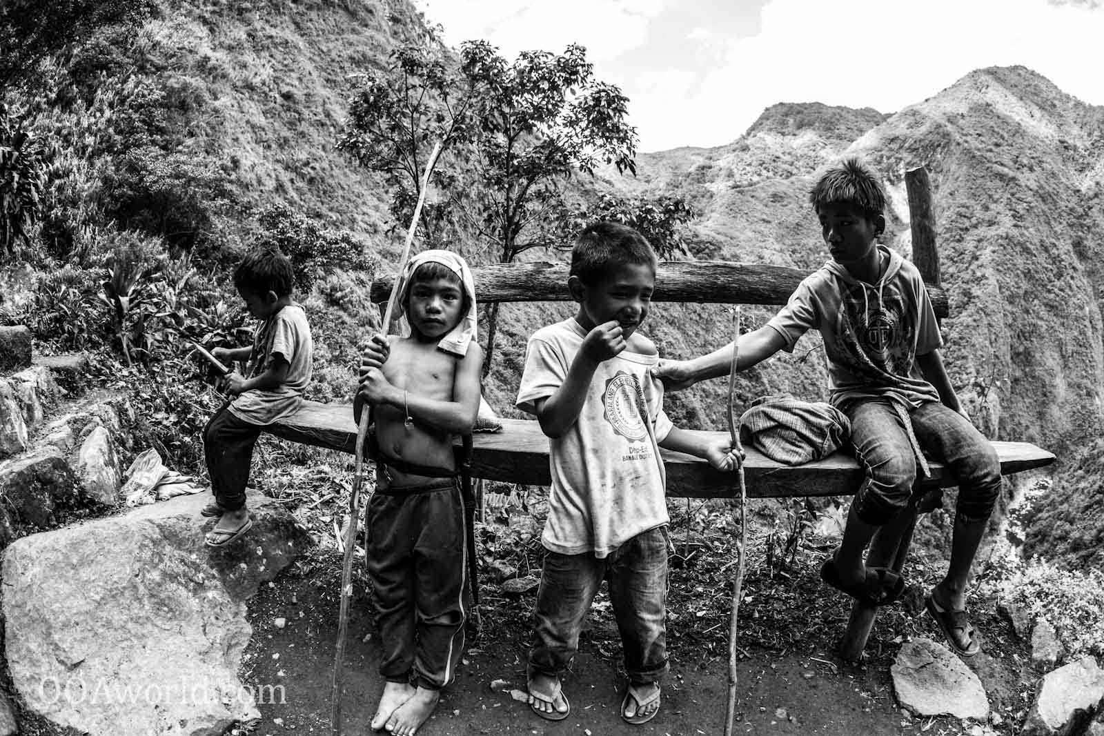Banaue Batad Boys Philippines Photo Ooaworld