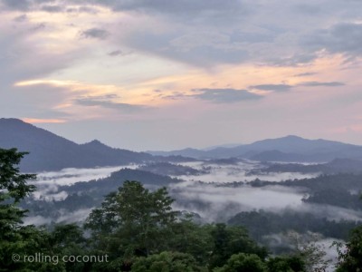 sunrise danum valley sabah malaysia borneo