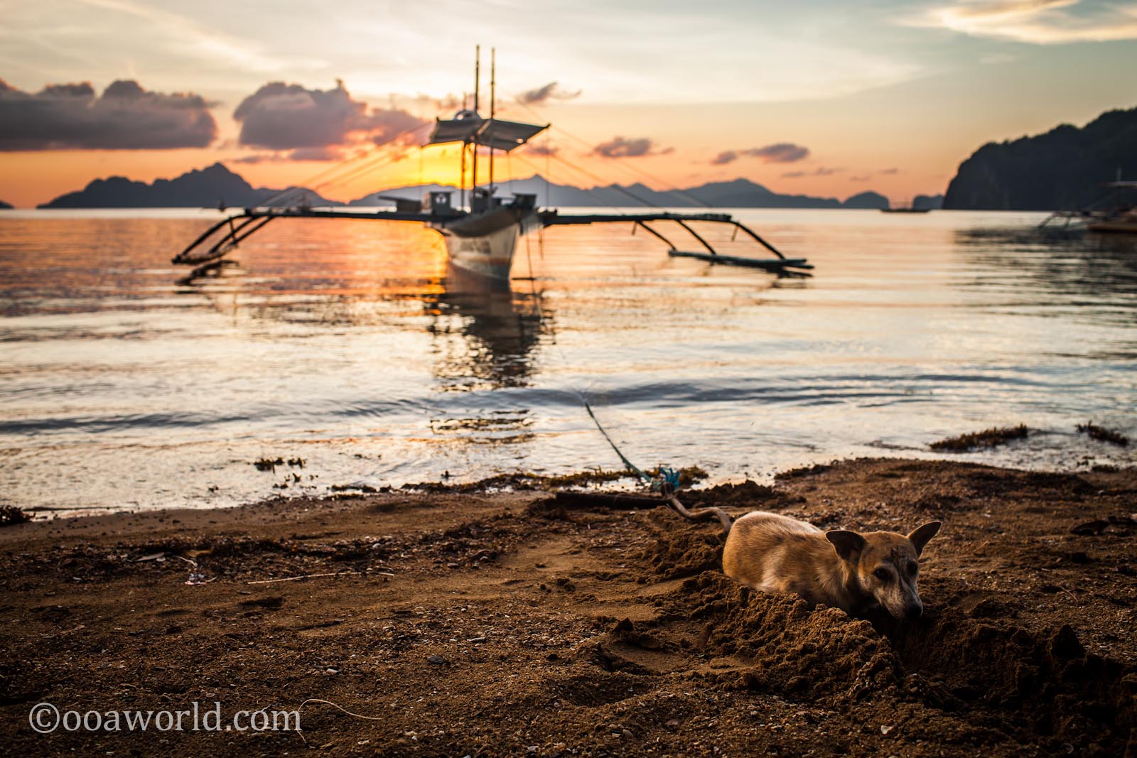 Dog Beach Sunset El Nido Palawan Philippines
