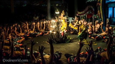 Kecake Fire Dance Rising Hands Ubud Bali Indonesia photo Ooaworld