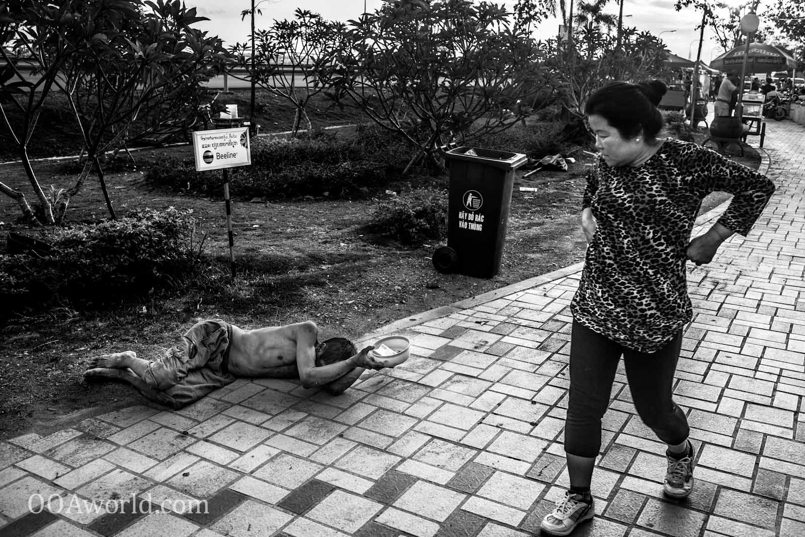 Begging for Life Vientiane Laos Photo Ooaworld
