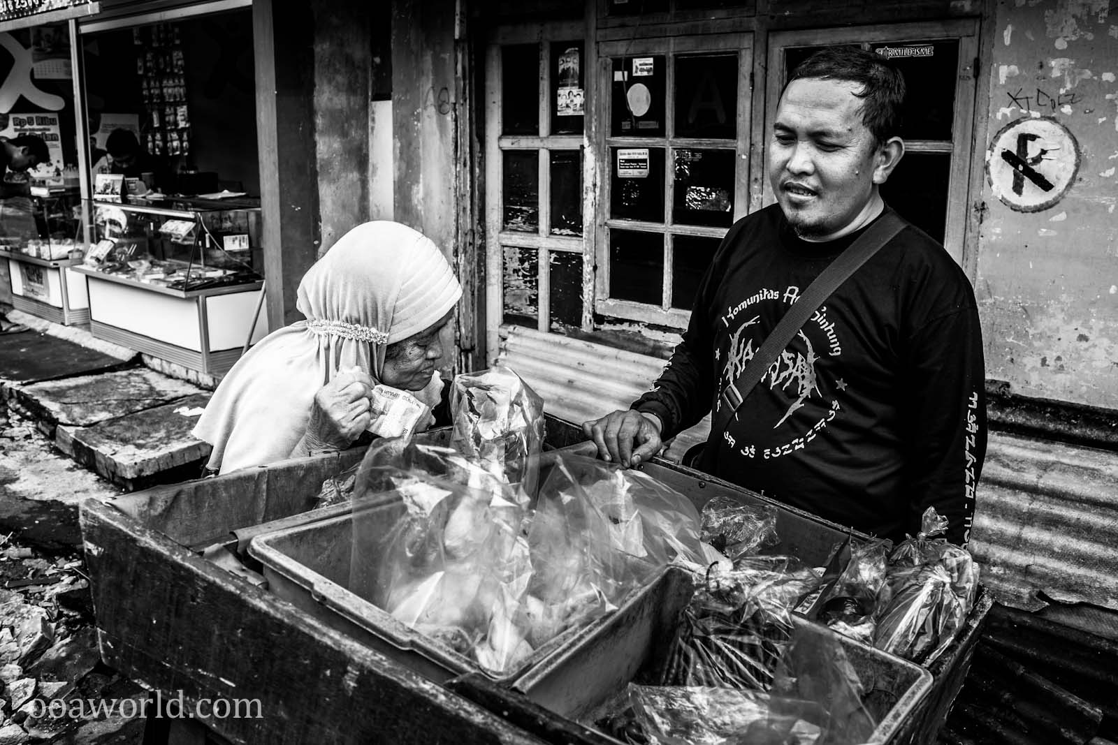 Street Cart Shopping Indonesia Photo Ooaworld