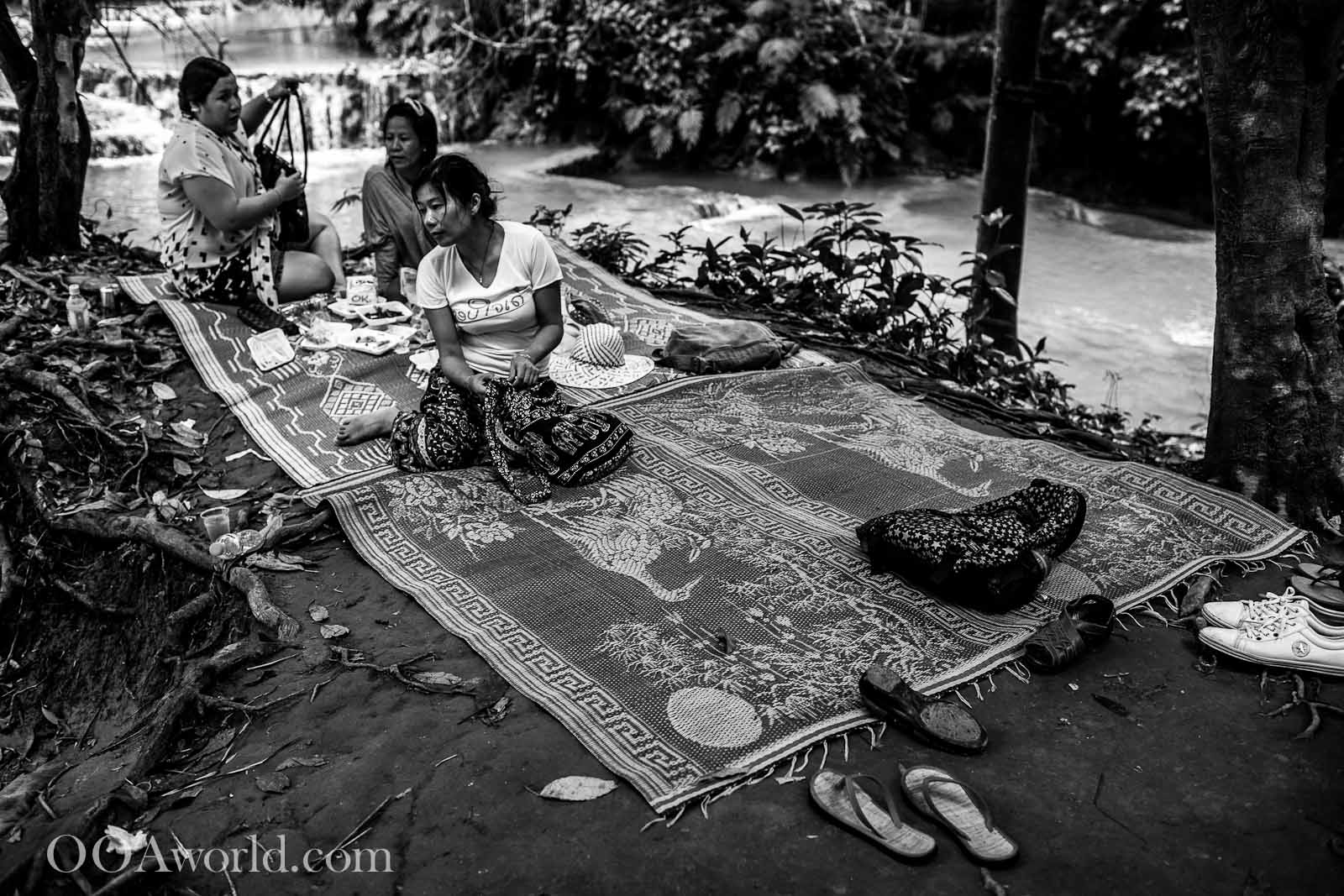 Kuang Si Falls Picnic Photo Ooaworld