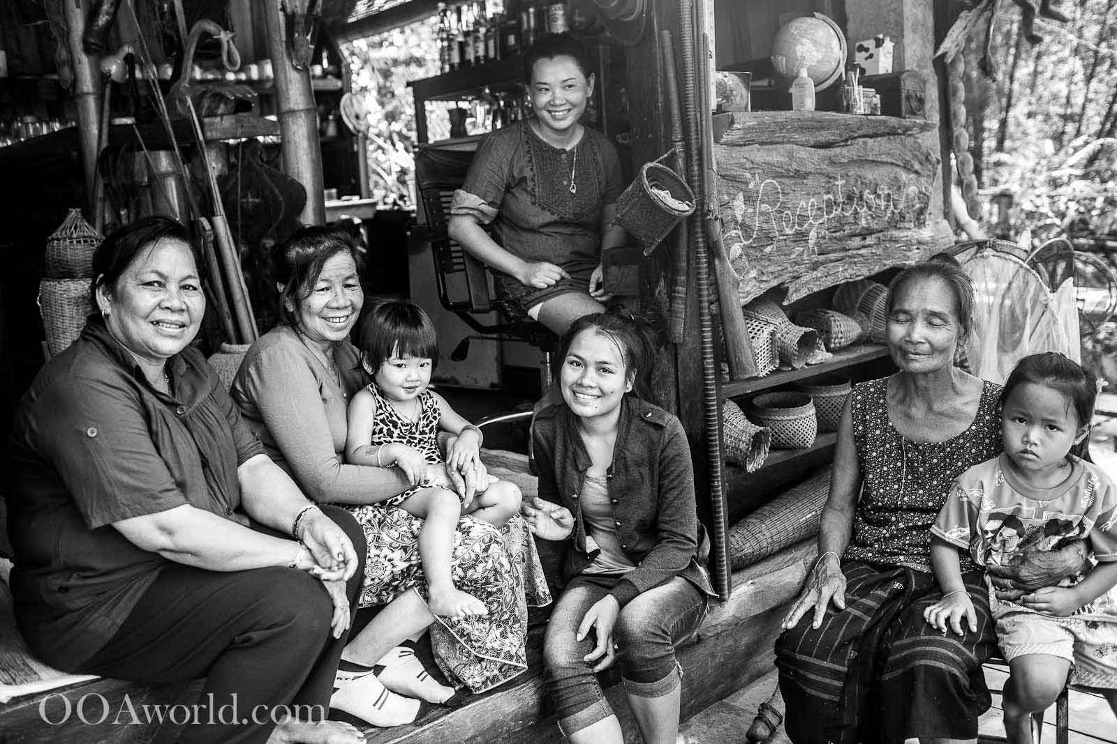 Vientiane to Vang Vieng Lao Family Portrait Photo Ooaworld
