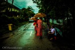 Alms Giving Feeding Monks Timelapse, Vientiane Laos, HD