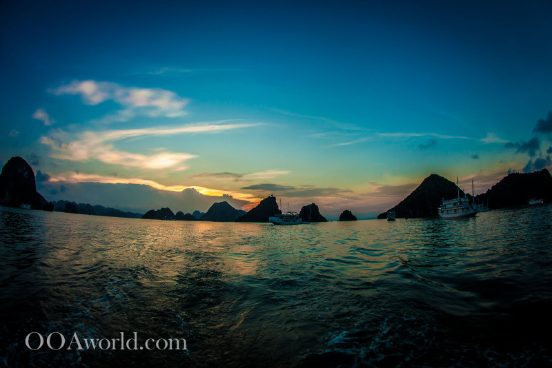 Ha Long Bay Sunset Green Photo Ooaworld