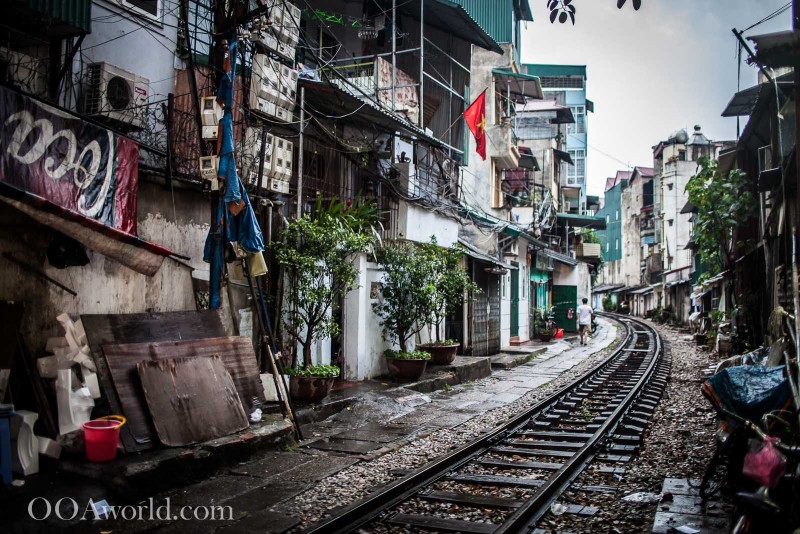 Hanoi Vietnam City Train Photo Ooaworld