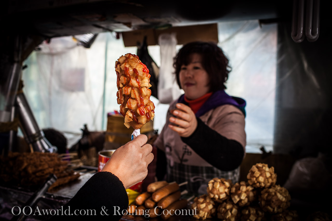 South Korean Street Food Potato Seoul Photo Ooaworld