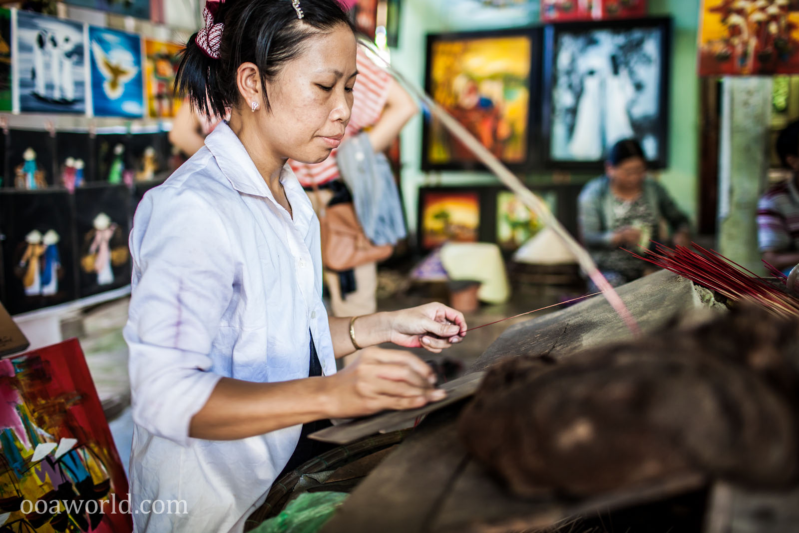 Making Incense Vietnam Photo Ooaworld