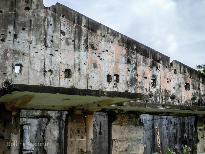 Bullets on the Wall Jaffna Sri Lanka ooaworld Rolling Coconut Photo Ooaworld
