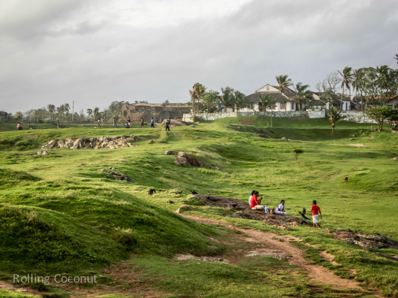 Galle Fort Green Field Sri Lanka ooaworld Rolling Coconut Photo Ooaworld