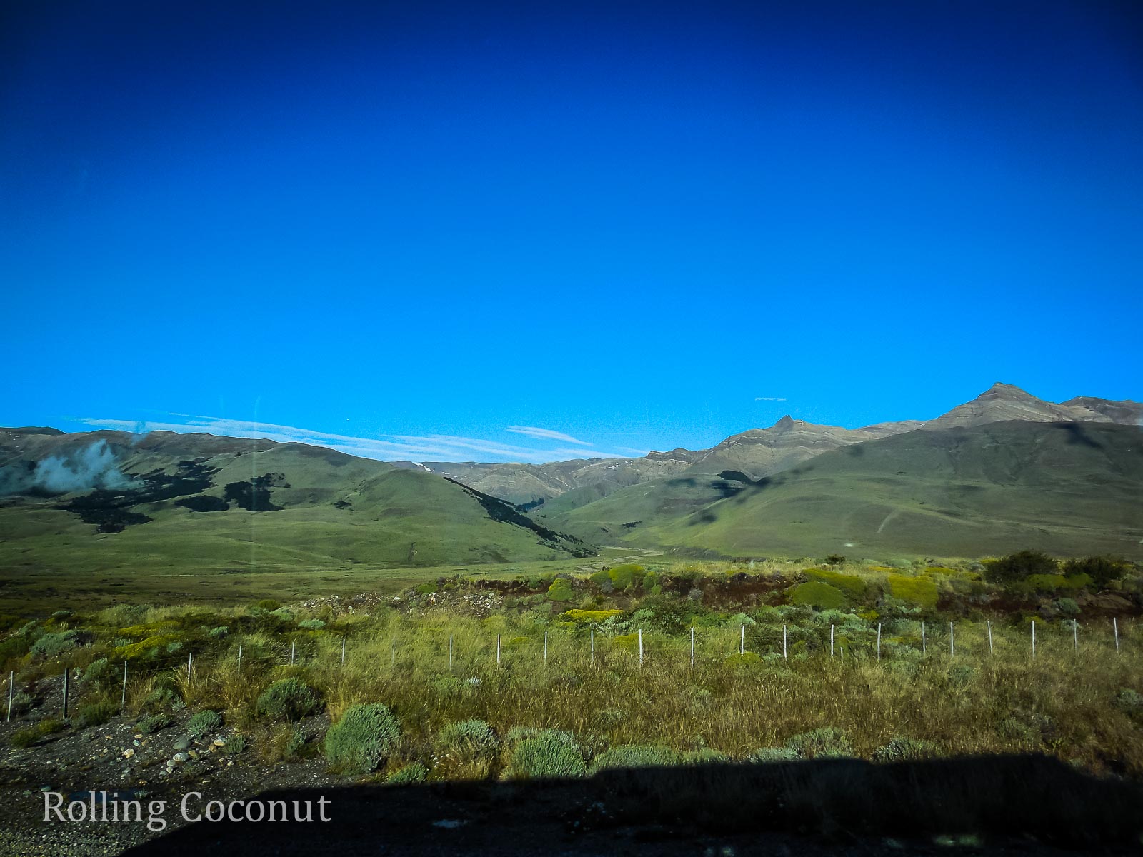 El Chalten Argentina Patagonia Green Hills ooaworld Rolling Coconut Photo Ooaworld