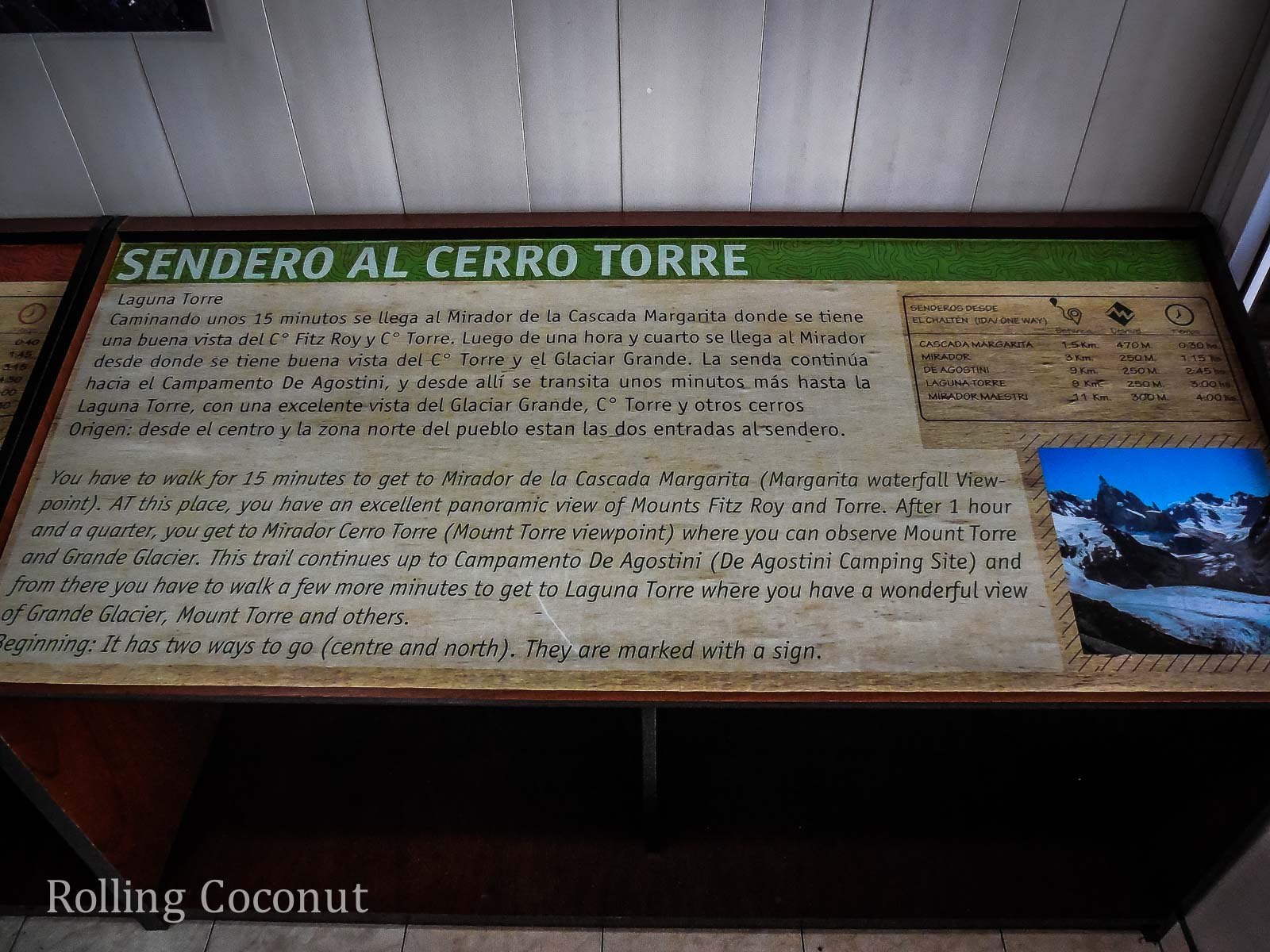 El Chalten Argentina Patagonia Trek Cerro Torre ooaworld Rolling Coconut Photo Ooaworld