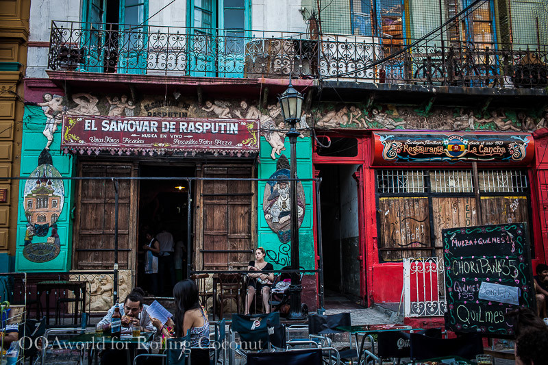 Argentina Buenos Aires La Boca Street Rolling Coconut OOAworld Photo Ooaworld