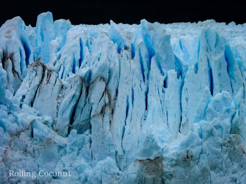 El Calafate Argentina Patagonia Perito Moreno Closeup 2 ooaworld Rolling Coconut Photo Ooaworld