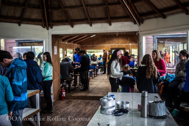 Torres del Paine Chile Refugio Grande Paine Kitchen Rolling Coconut OOAworld Photo Ooaworld