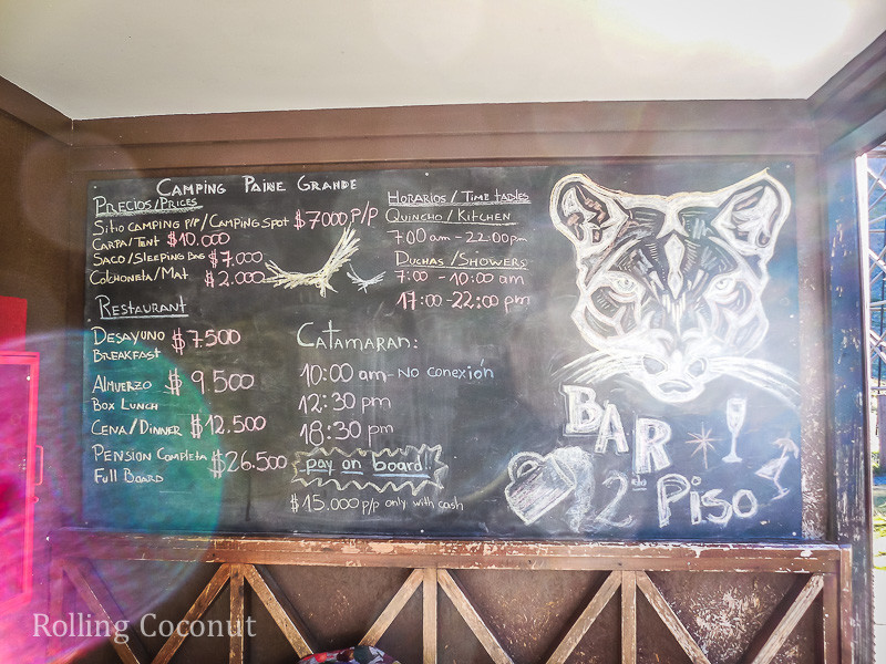 Torres del Paine ChileRefugio Paine Grande Prices Rolling Coconut OOAworld Photo Ooaworld