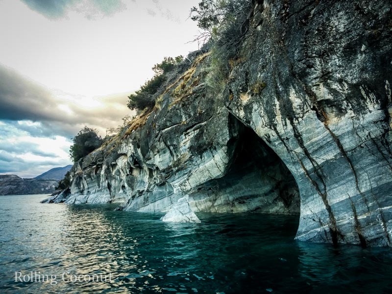 Puerto Rio Tranquilo Chile Marble Caves 5 Rolling Coconut OOAworld Photo Ooaworld
