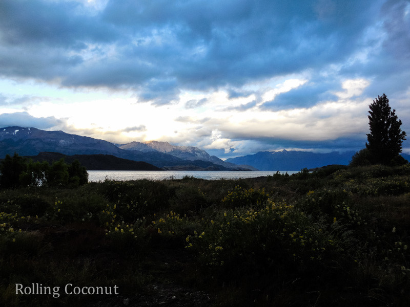Puerto Rio Tranquilo Chile Waterfront View Rolling Coconut OOAworld Photo Ooaworld