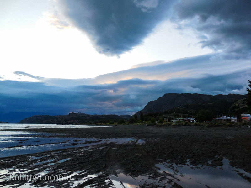 Puerto Rio Tranquilo Chile Waterfront View Dawn Rolling Coconut OOAworld Photo Ooaworld