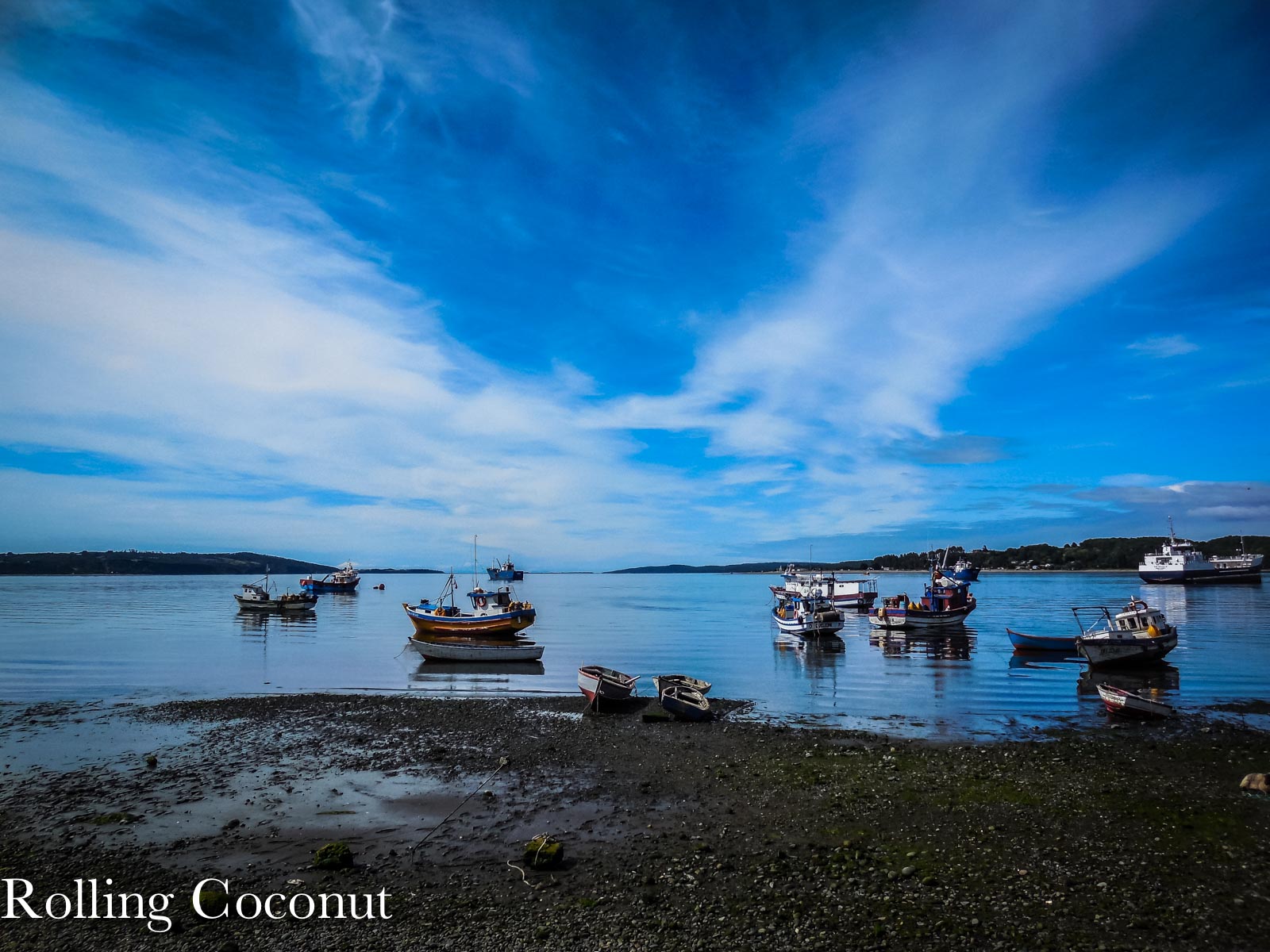 Chile Chiloe Quellon Hostel Quellon Outside View Rolling Coconut OOAworld Photo Ooaworld