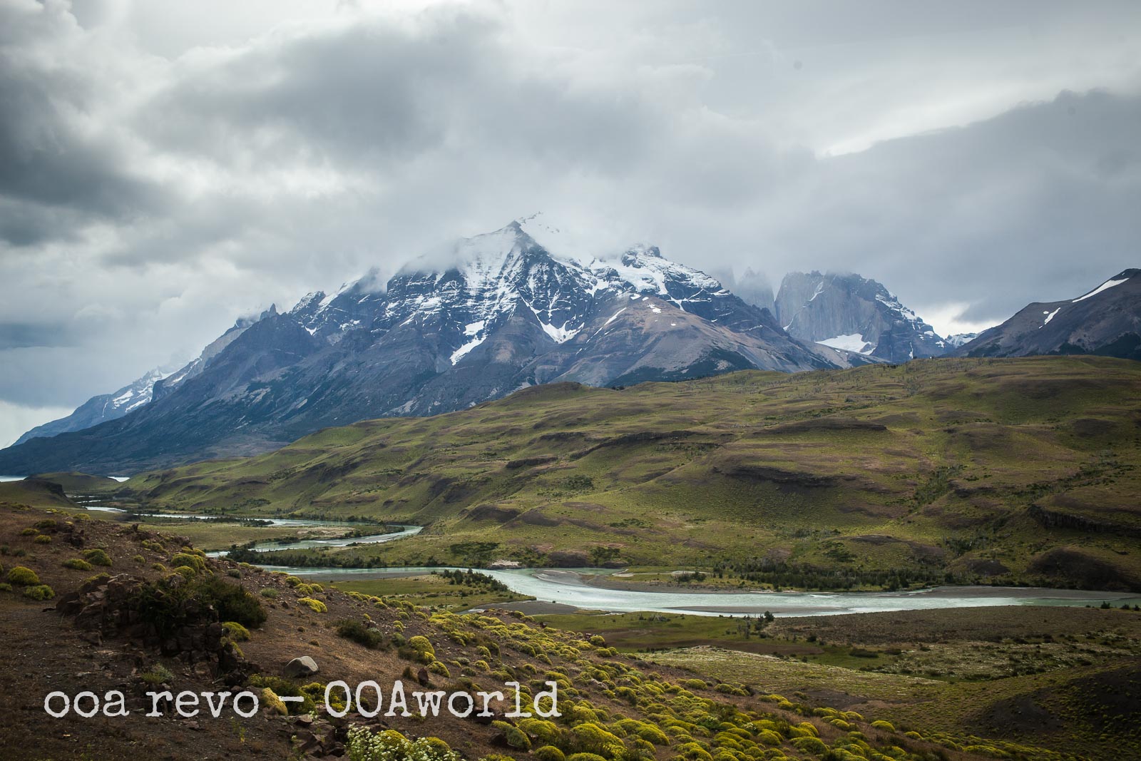 Torres del Paine W Trek Mountains Fields Photo Ooaworld