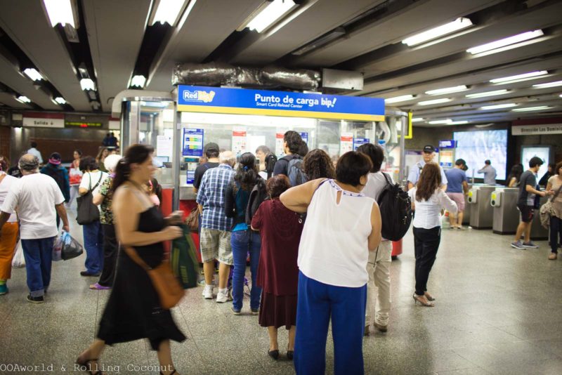 Santiago Subway Metro OOAworld Rolling Coconut Travel