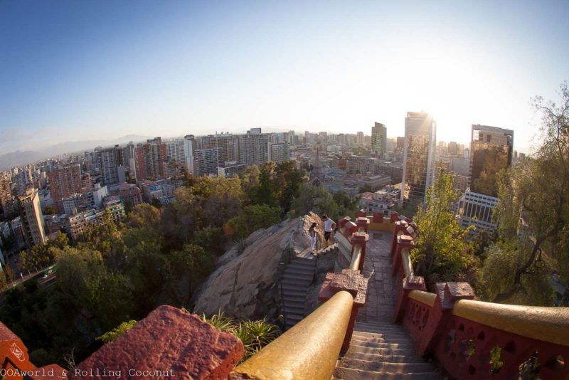 The Top of Santa Lucia, Santiago - Photo Ooaworld Rolling Coconut