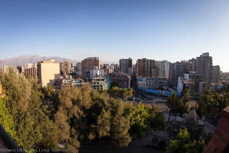 Santiago Views from the Top of Santa Lucia - Photo Ooaworld Rolling Coconut