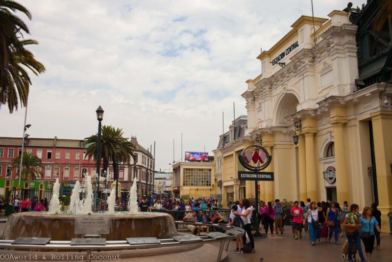 Santiago Chile Train Station Photo Ooaworld Rolling Coconut