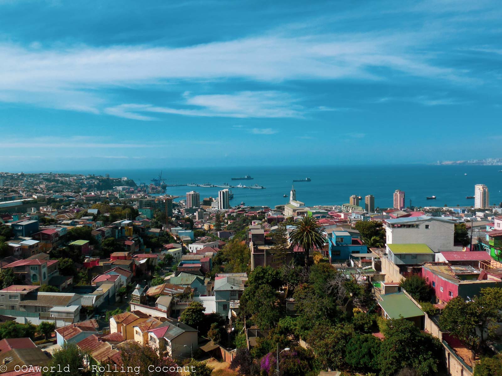 Sea Port View Valparaiso Chile Photo OOAworld Rolling Coconut