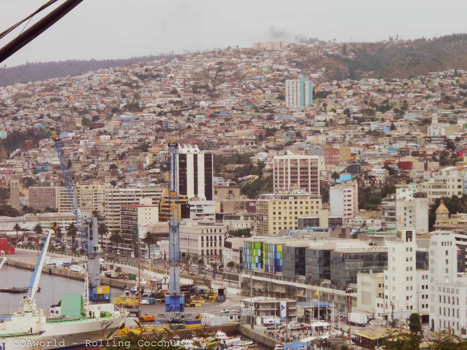 Ships and Hills of Valparaiso Chile Photo Rolling Coconut Ooaworld