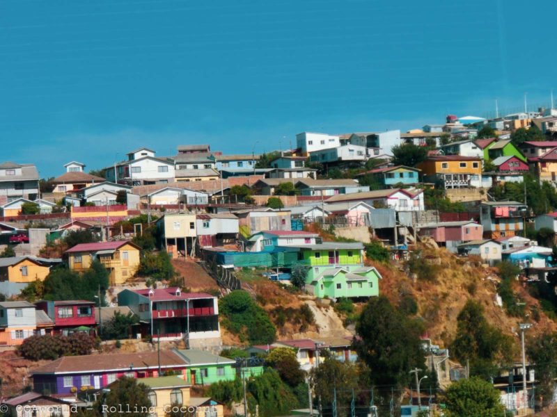Homes Hills Valparaiso Chile Photo Rolling Coconut Ooaworld