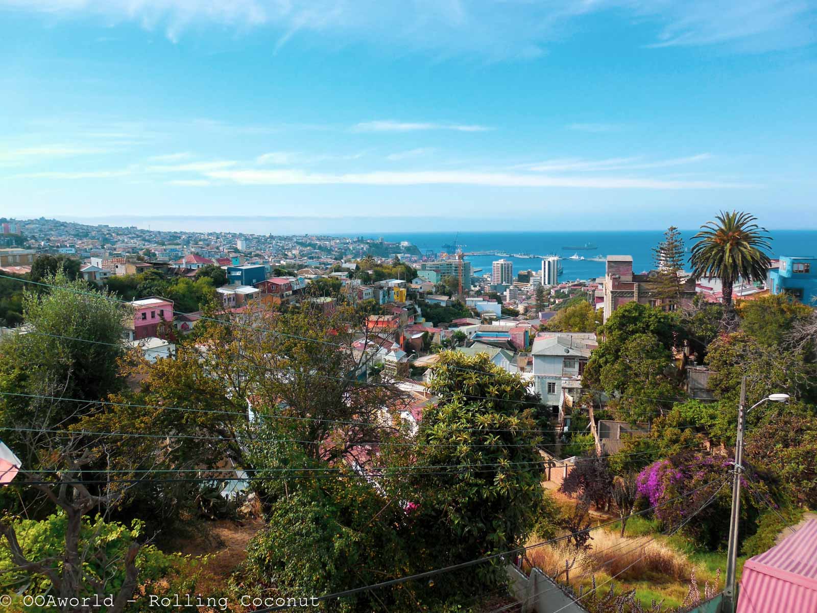 Valparaiso from Pablo Neruda's home, Chile - OOAworld Rolling Coconut