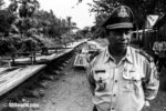 Bamboo Train Battambang Cambodia, Police Officer, Video Philosophy of Life and Tales of Strangers