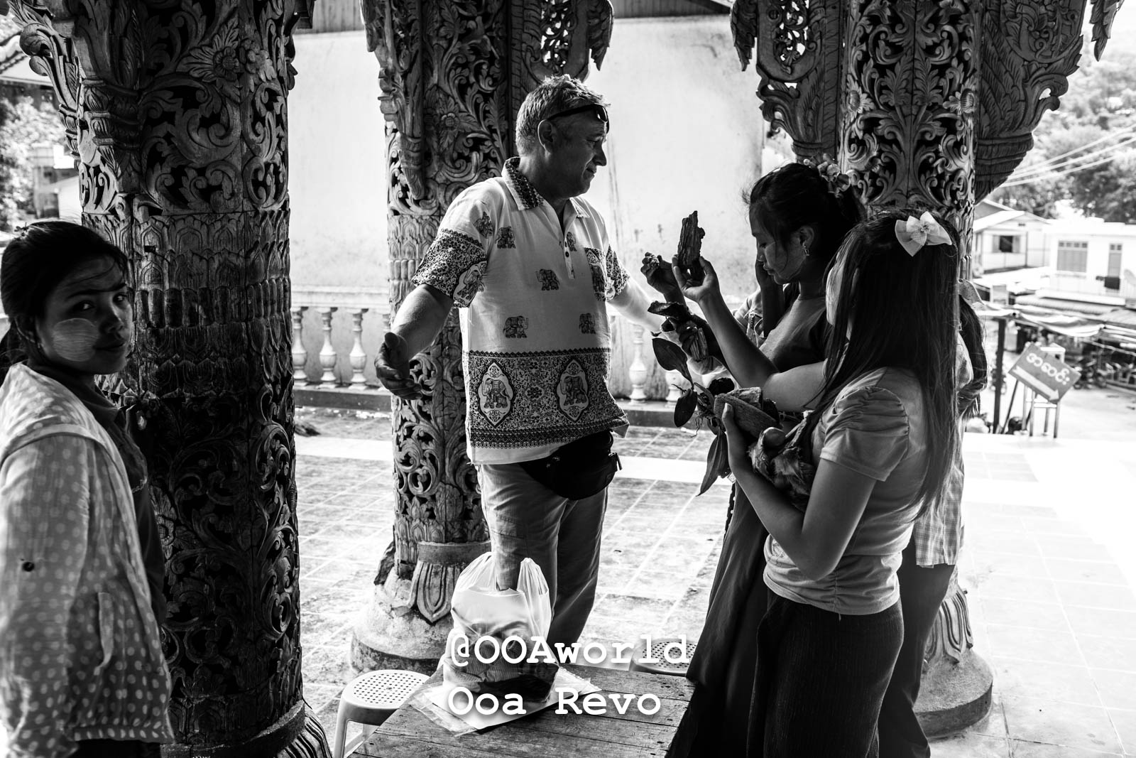 Bagan People Part I Bagan cultural interaction at a temple Myanmar Photo OOAworld