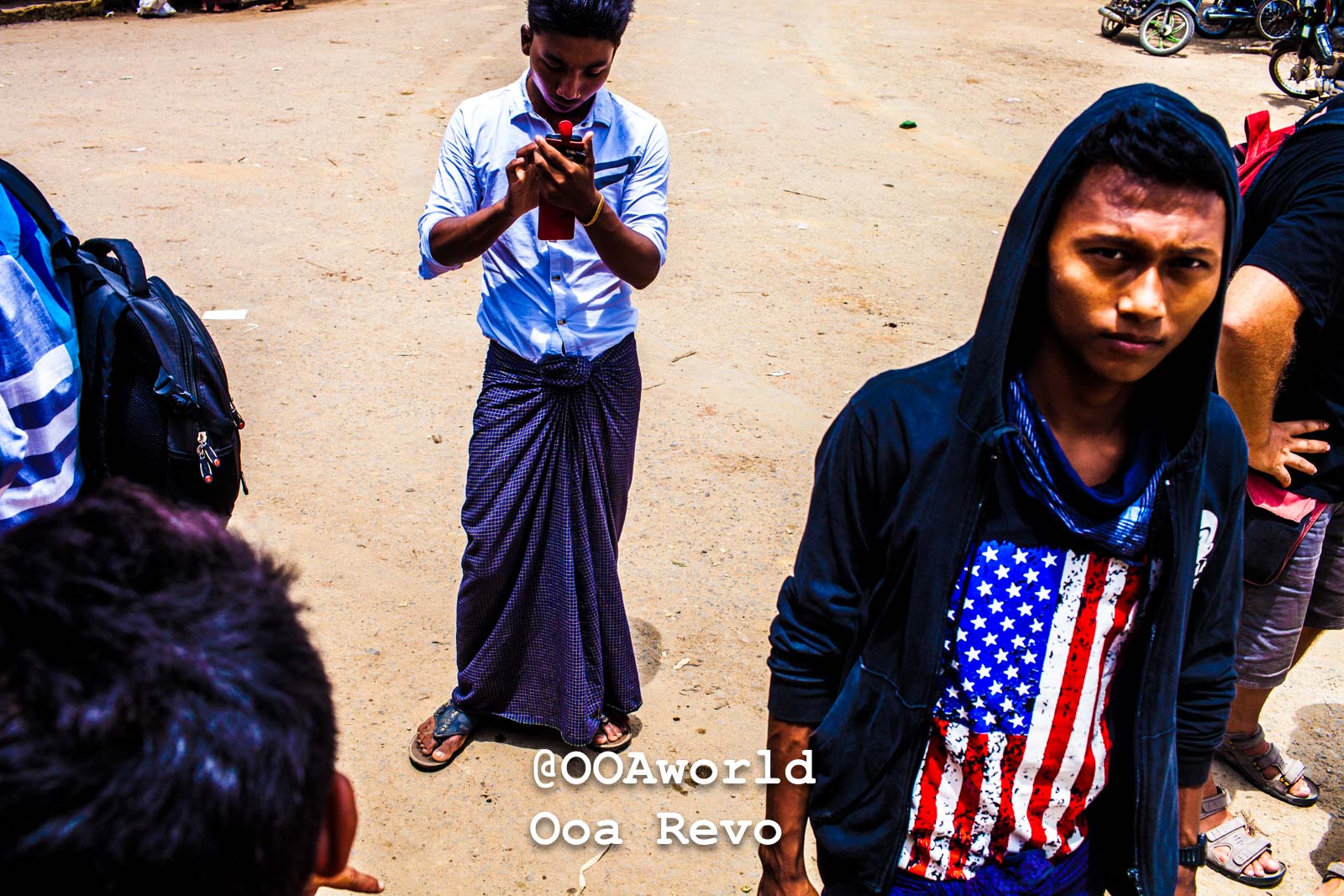 Bagan People Part I Bagan young men in casual clothing on street Photo OOAworld