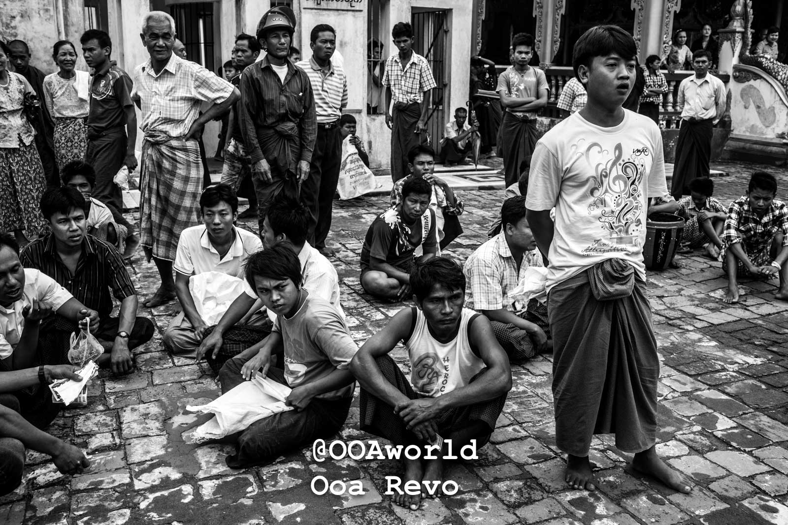 Bagan People Part II Bagan group of people sitting standing street scene Myanmar Photo OOAworld