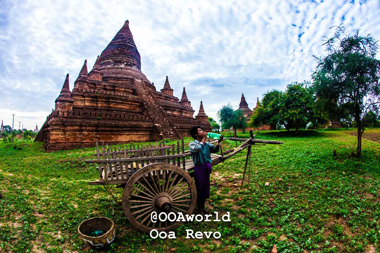 Ancient temple landscape in Bagan Myanmar Photo OOAworld